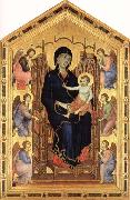 Duccio di Buoninsegna, Madonna and Child Enthroned with Six Angels